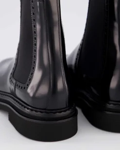 Heren Brushed Ankle Boot Zwart