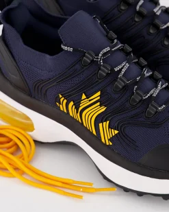 Heren Bubble Sneakers Zwart/Blauw
