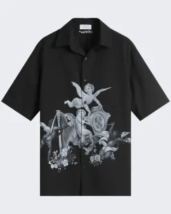 Heren Business Quote Shirt Zwart