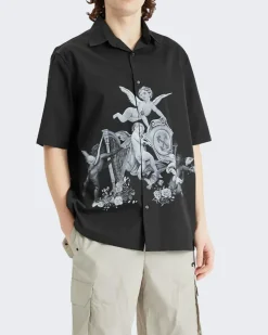 Heren Business Quote Shirt Zwart