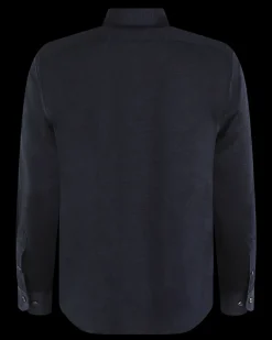 Heren Buttoned Knitshirt Blauw