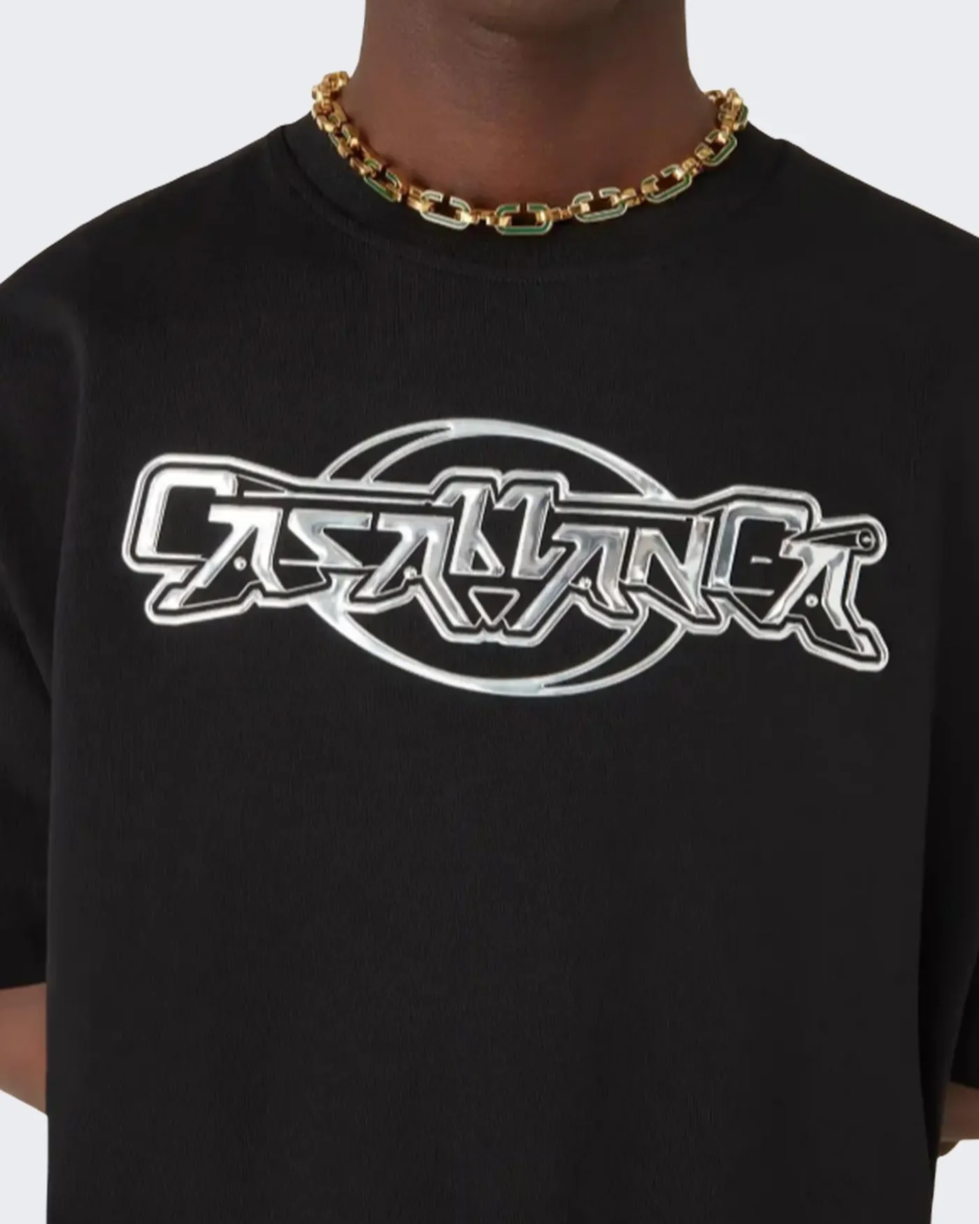 Heren Casa Chrome T-Shirt Zwart