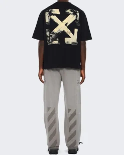 Heren Cloudy Arrow T-Shirt Zwart