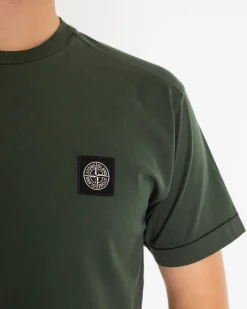 Heren Compasslogo T-Shirt Groen