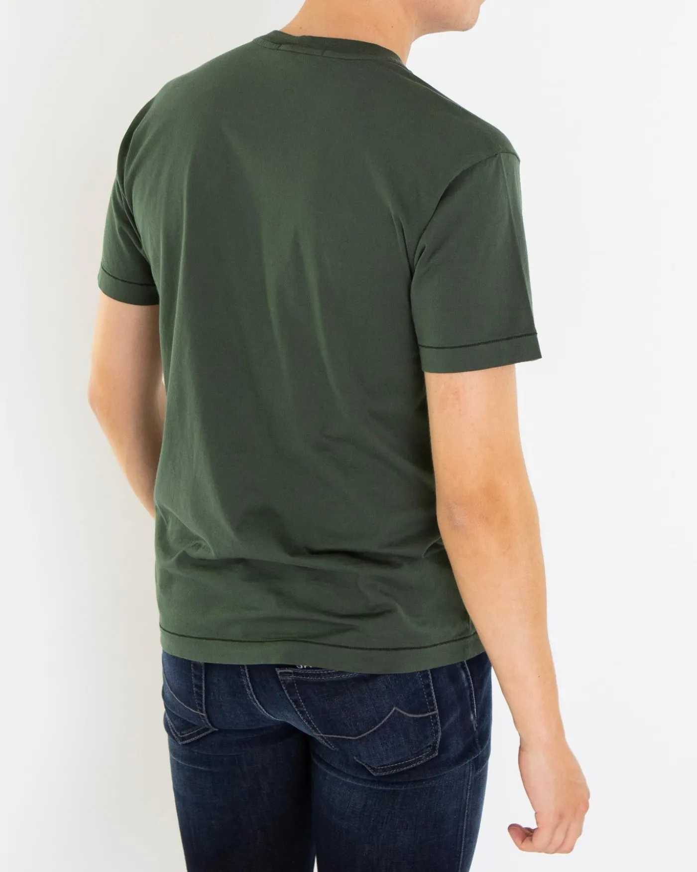 Heren Compasslogo T-Shirt Groen