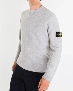 Heren Crew Neck Knitted Grijs