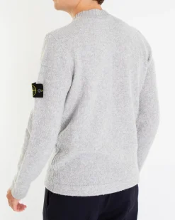 Heren Crew Neck Knitted Grijs