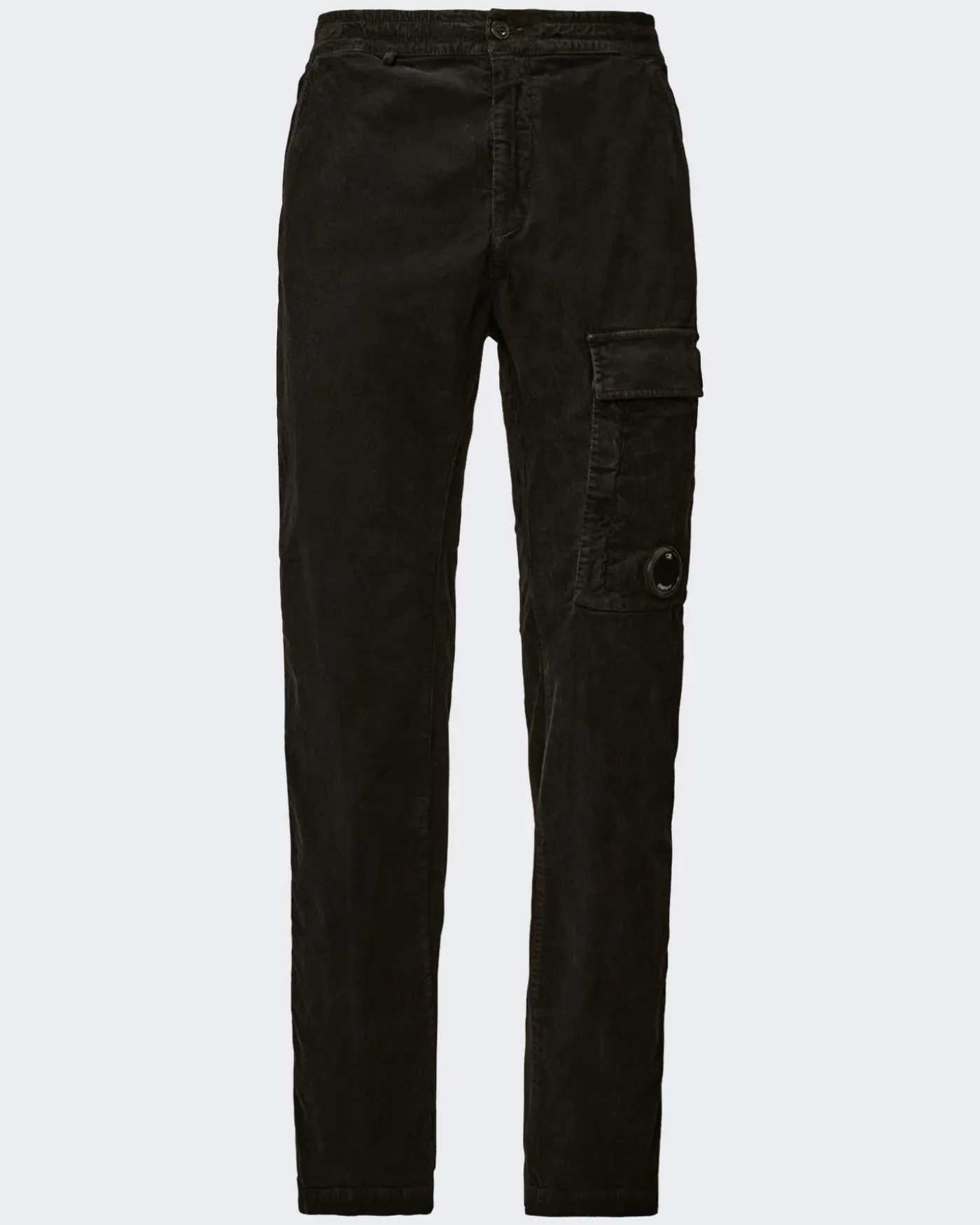 Heren Curduroy Cargo Pants Zwart