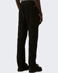 Heren Curduroy Cargo Pants Zwart