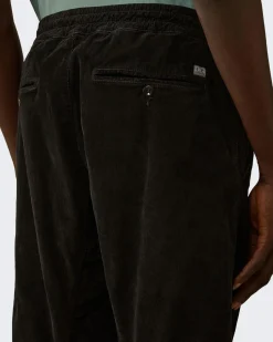 Heren Curduroy Cargo Pants Zwart