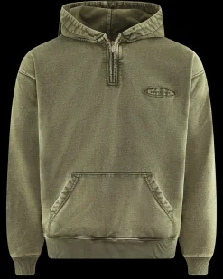 Heren Cut & Sew Quarter Zip Hoodie