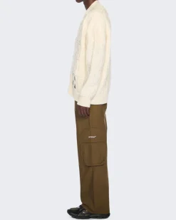 Heren 3D Stitch Vest Beige