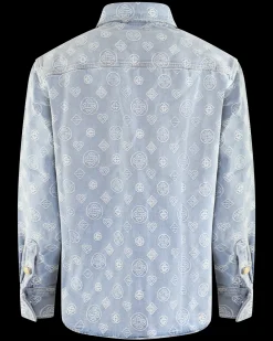 Heren Denim Monogram Shirt