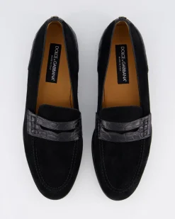 Heren DG Plaque Loafer Zwart