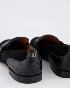 Heren DG Plaque Loafer Zwart