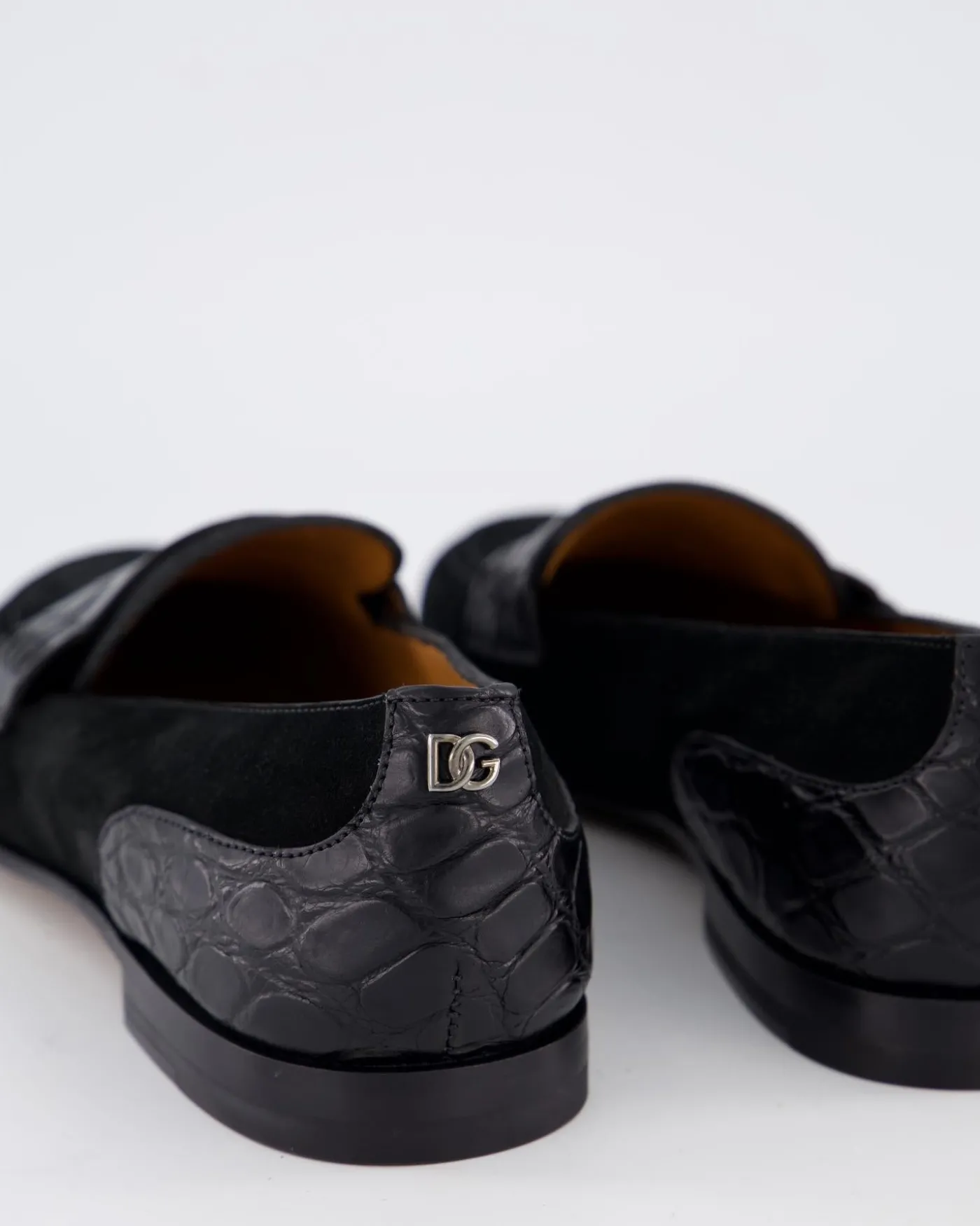 Heren DG Plaque Loafer Zwart