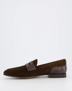 Heren DG Plaque Loafers Bruin