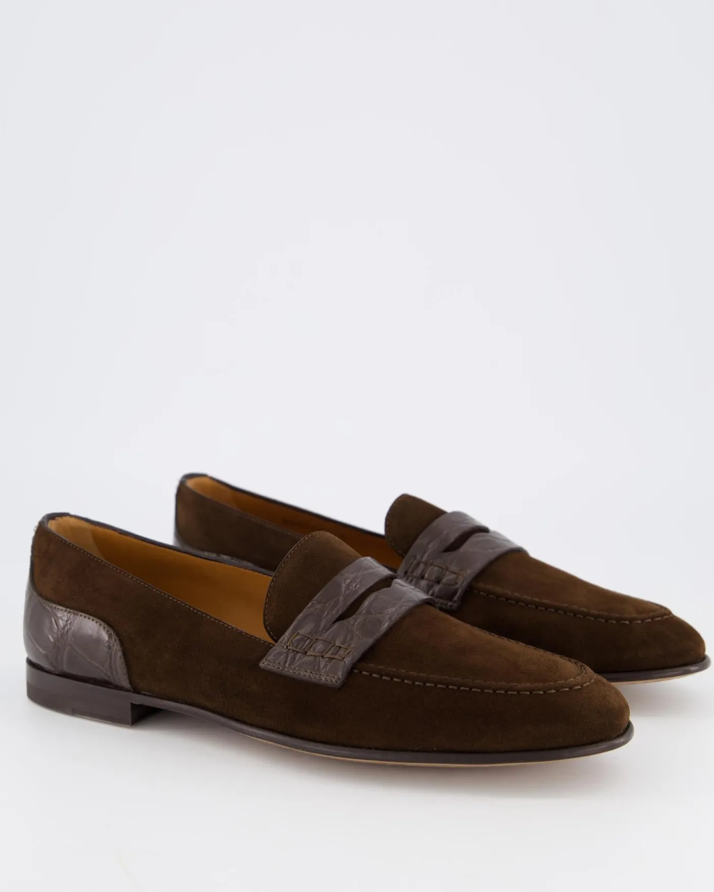 Heren DG Plaque Loafers Bruin