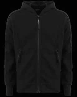 Heren Diagonal Raised Zipped Zwart