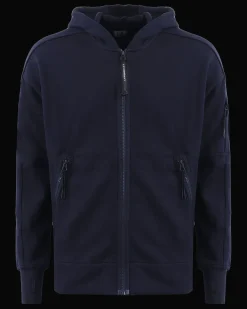 Heren Diagonal Raised Zipped Blauw