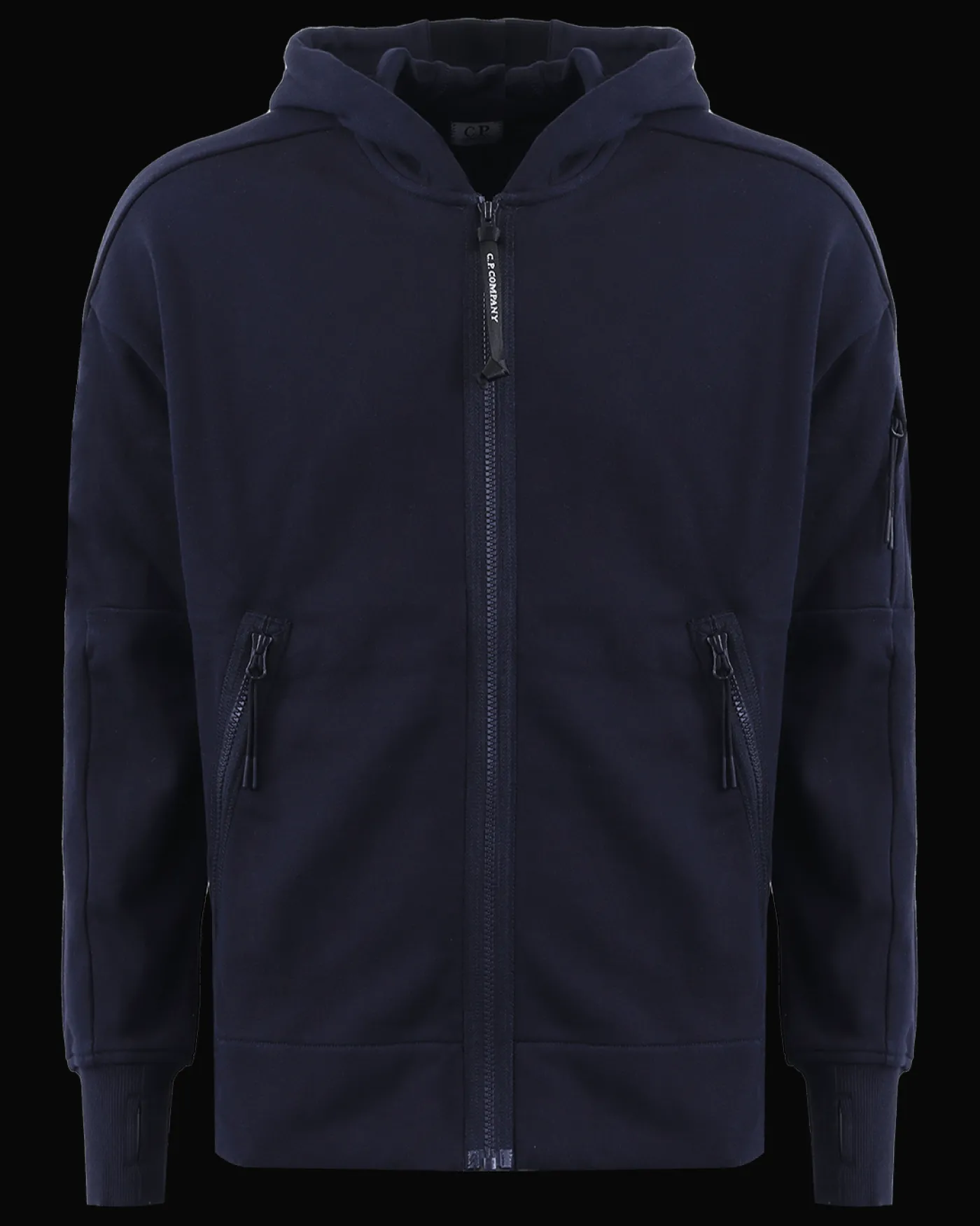 Heren Diagonal Raised Zipped Blauw
