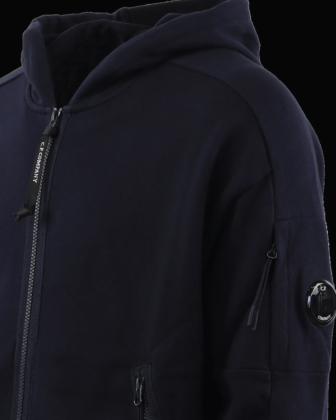 Heren Diagonal Raised Zipped Blauw