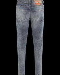 Heren D-Strukt Slim Fit Jeans Blauw