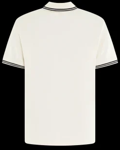 Heren Embroidered Logo Polo Wit