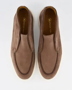 Heren Enzo Nubuck Loafer Chocolate
