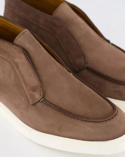 Heren Enzo Nubuck Loafer Chocolate