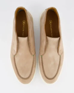 Heren Enzo Nubuck Mid Loafer Beige