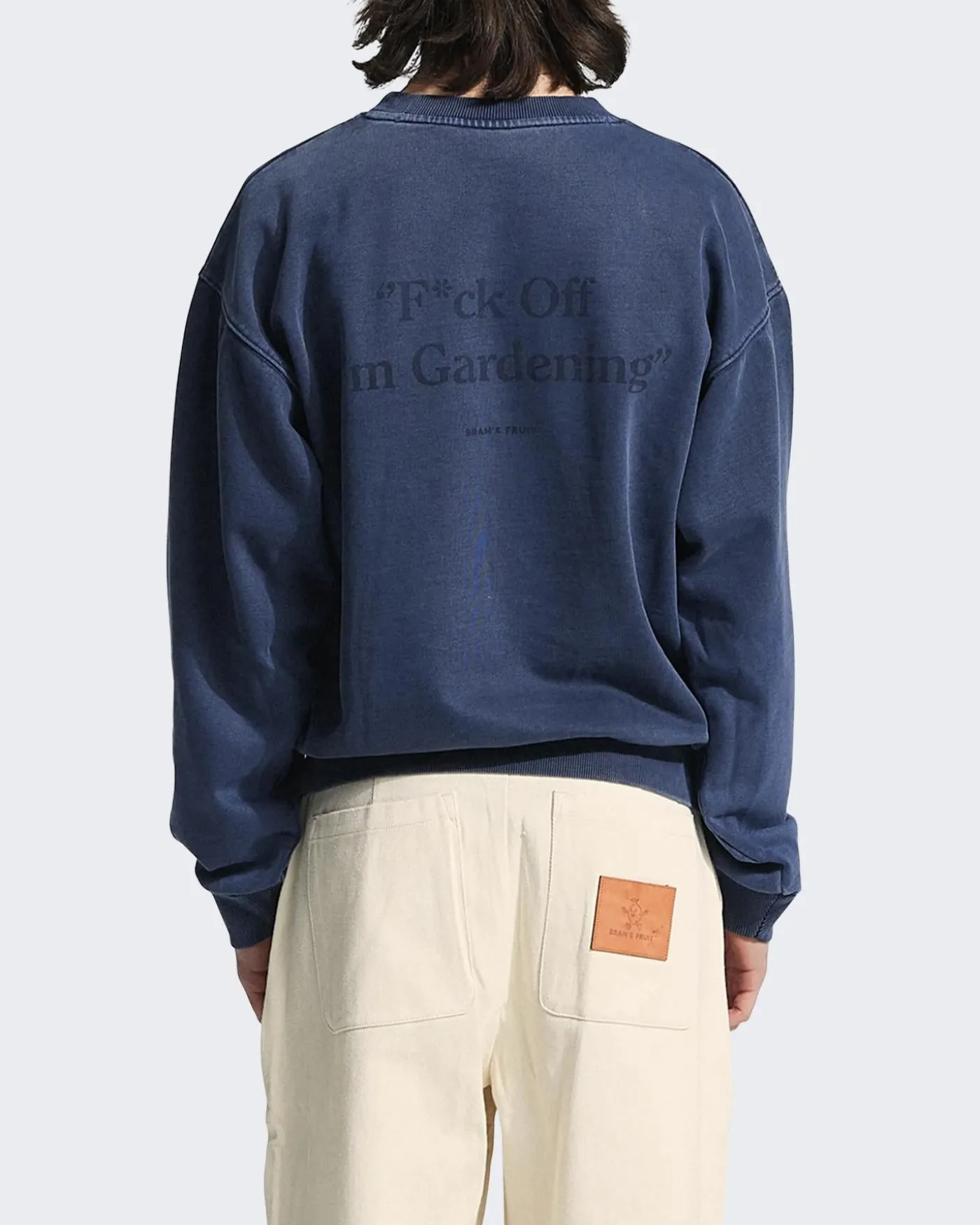 Heren F*ck Off Sweater Blauw