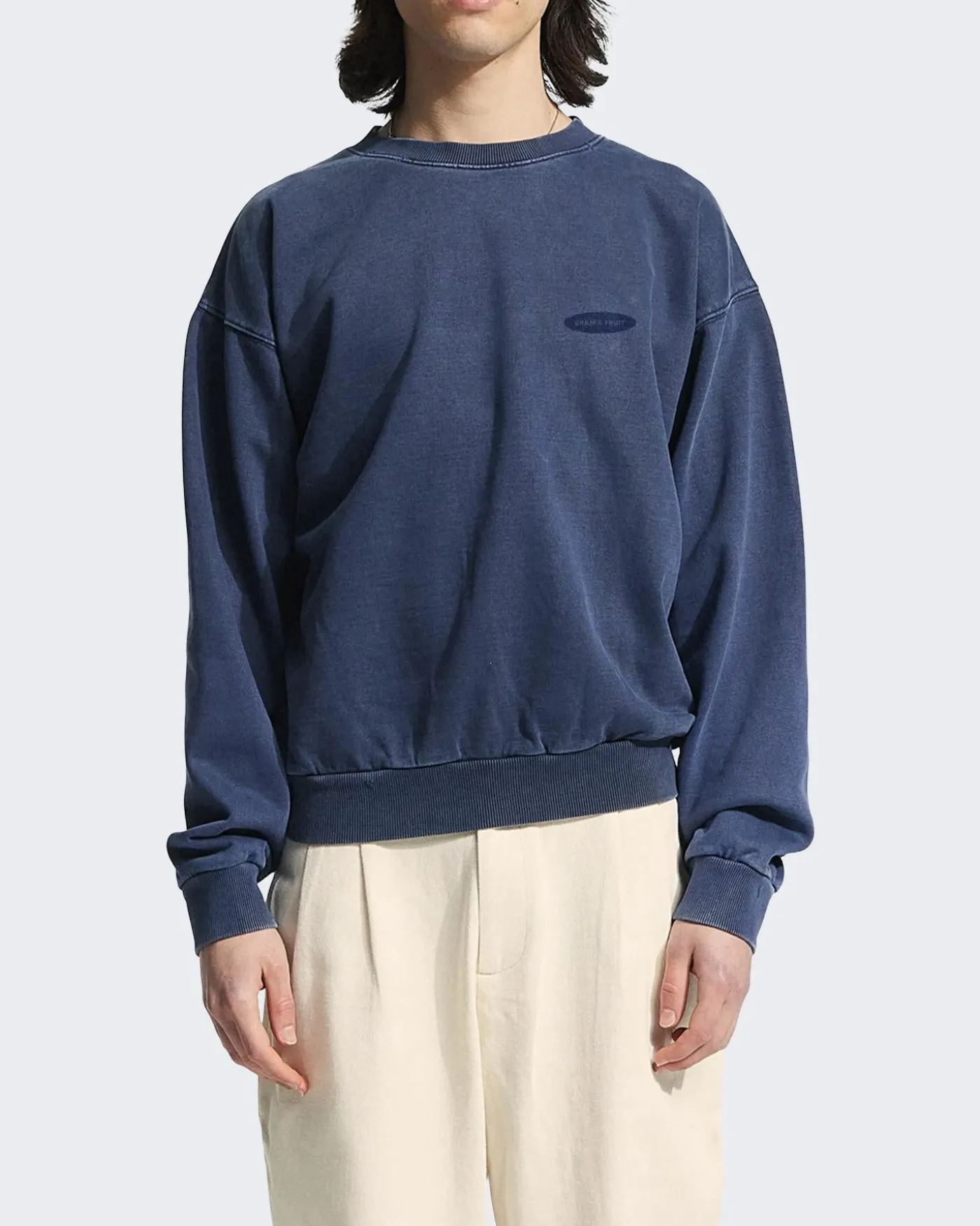 Heren F*ck Off Sweater Blauw