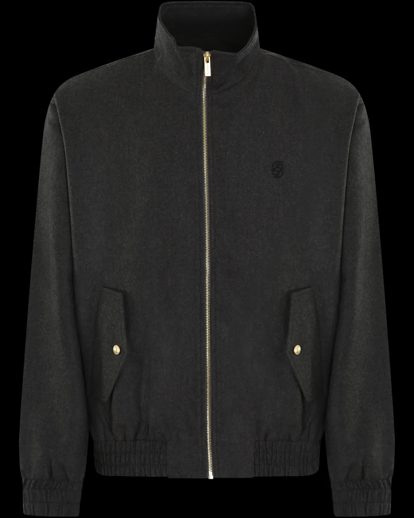 Heren Flanelle Trackjacket Grijs