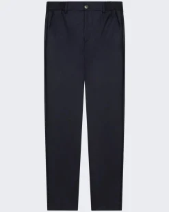 Heren Flannel Stretch Tapered Blauw
