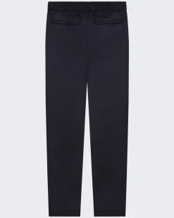 Heren Flannel Stretch Tapered Blauw
