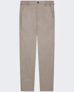 Heren Flannel Stretch Tapered Beige