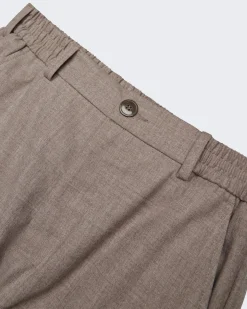 Heren Flannel Stretch Tapered Beige