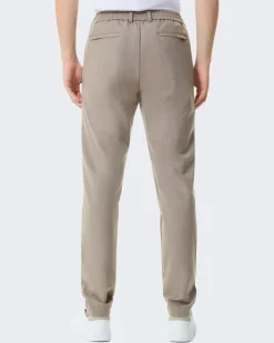 Heren Flannel Stretch Tapered Beige