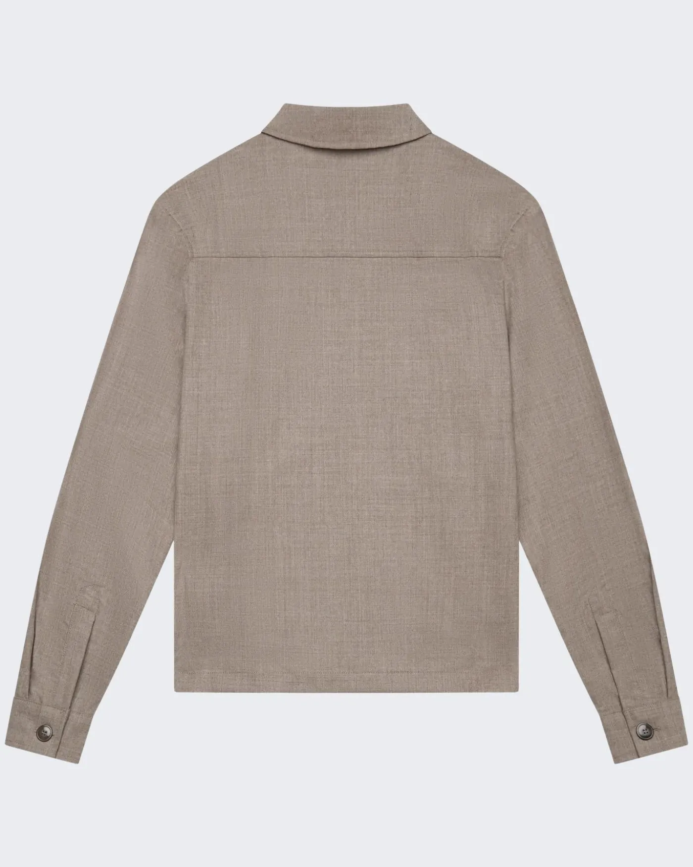Heren FlannelStretch Overshirt Beige