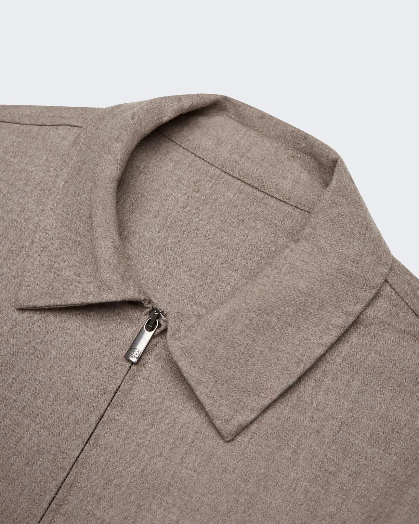 Heren FlannelStretch Overshirt Beige