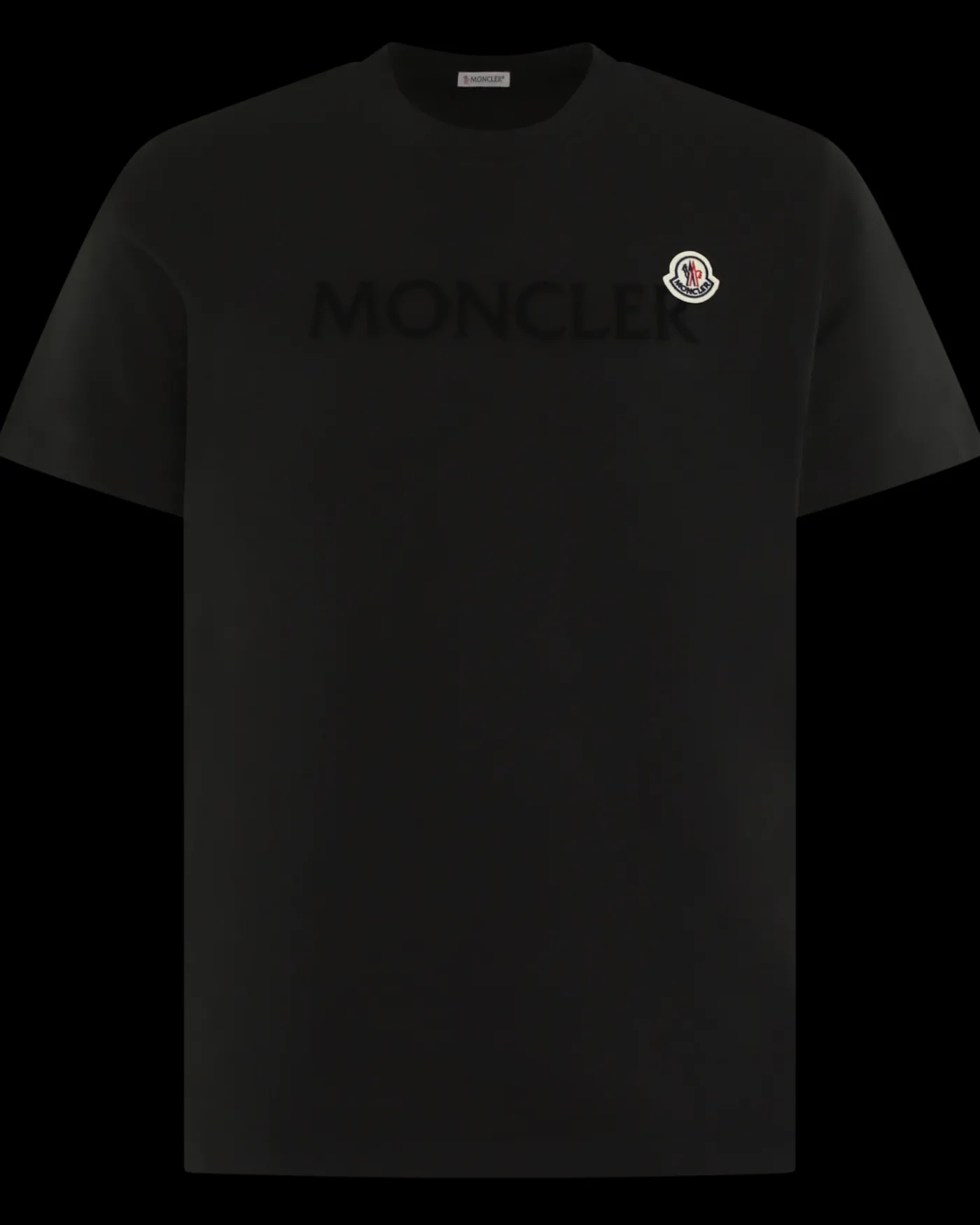 Heren Flocked Logo T-Shirt Zwart