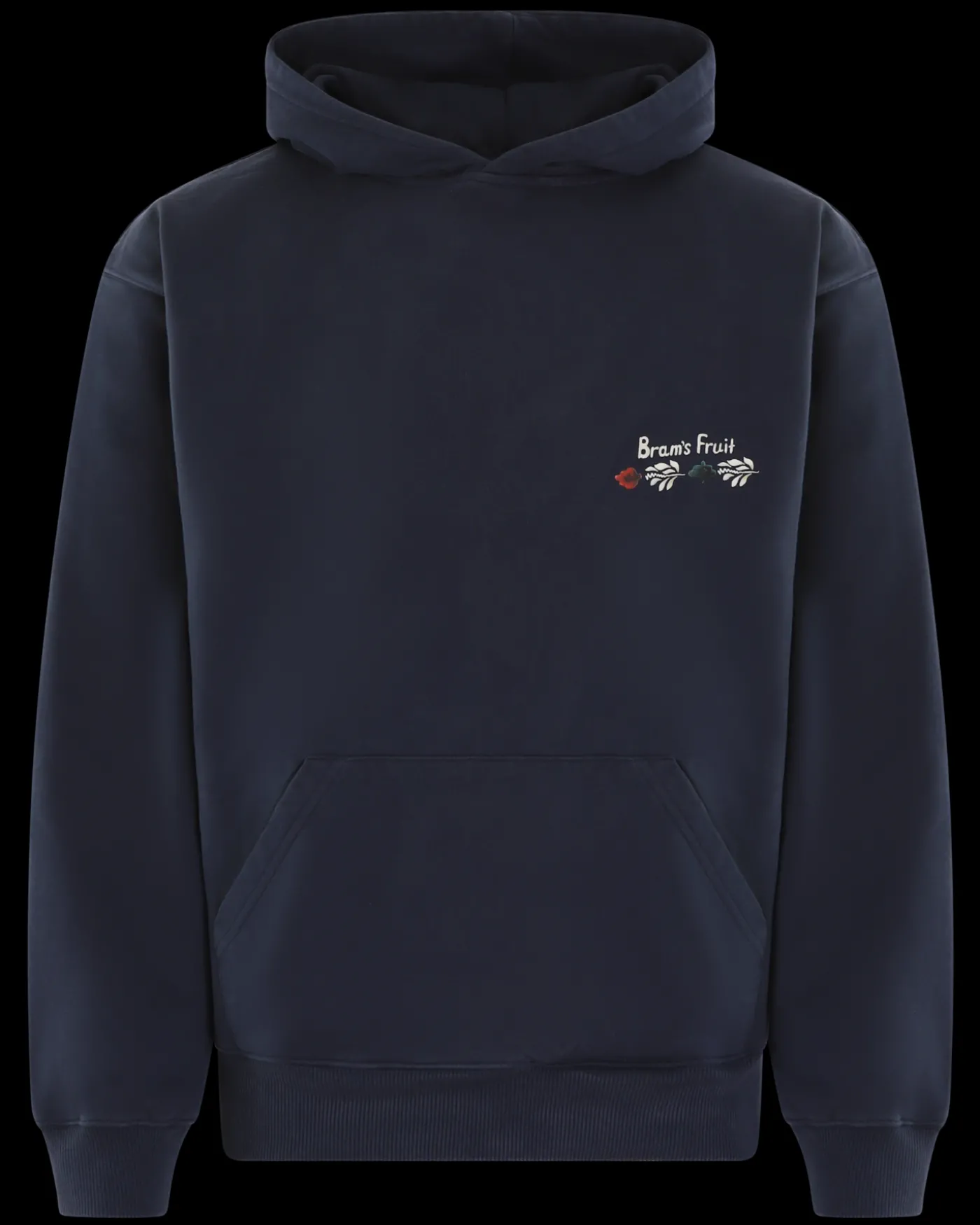 Heren Flora Hoodie Blauw