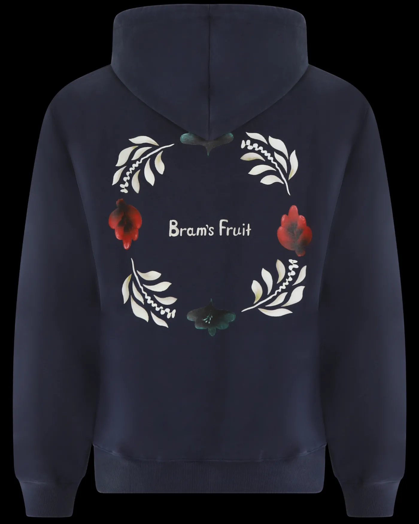 Heren Flora Hoodie Blauw