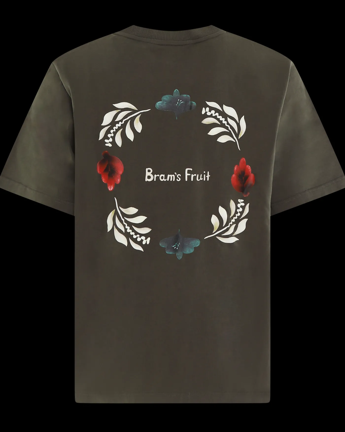 Heren Flora T-Shirt Zwart