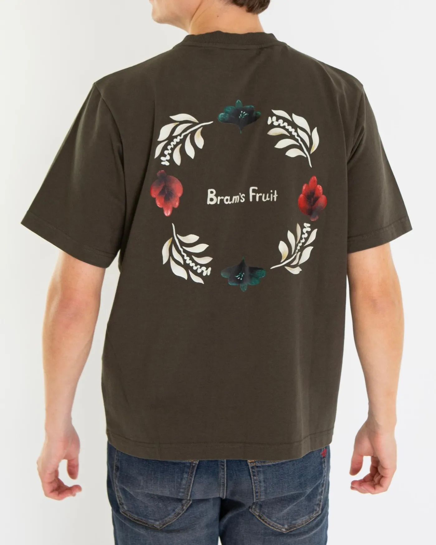 Heren Flora T-Shirt Zwart