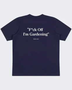 Heren Fuck Off T-shirt Blauw
