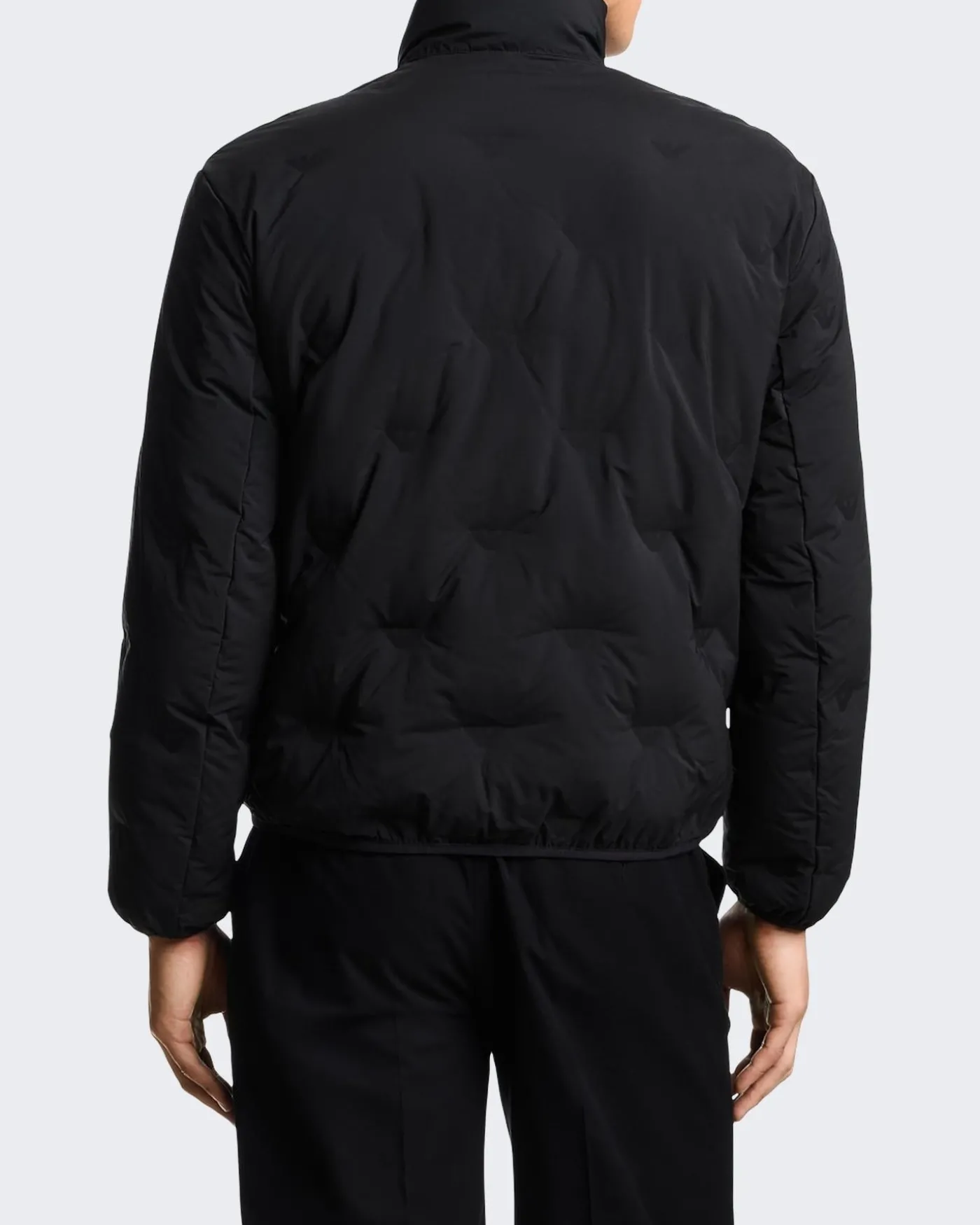 Heren Full Zip Down Jacket Zwart
