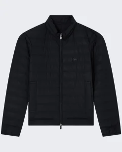 Heren Full Zip Down Jacket Zwart