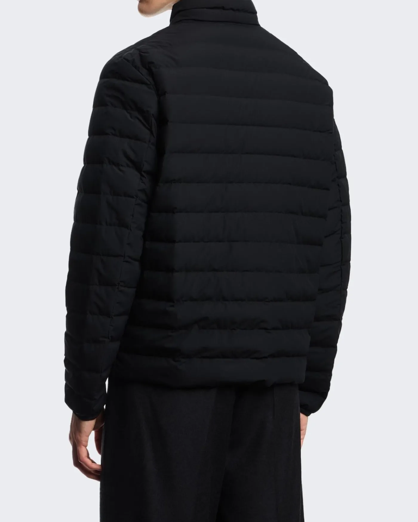 Heren Full Zip Down Jacket Zwart